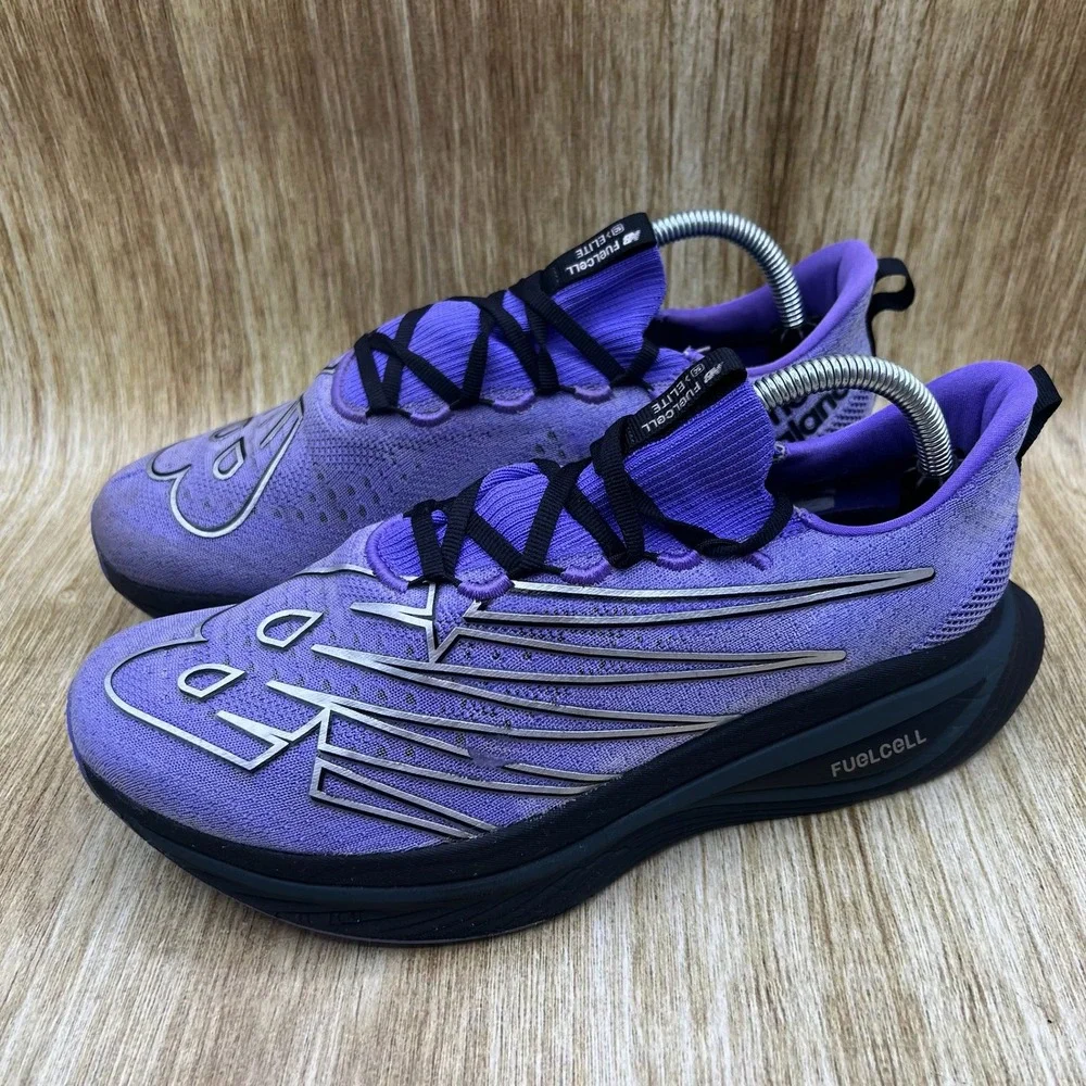 New Balance FuelCell SuperComp Elite v3 Mens 9.5 2E Purple Carbon Plate MRCELCE3